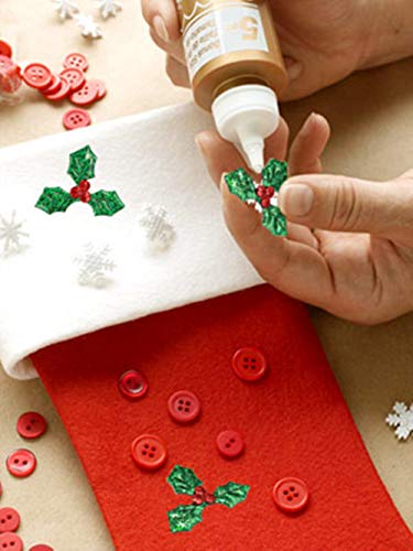 Zhiheng Paquete de 100 apliques de Navidad con diseño de bayas y hojas de acebo con láser de confeti para decoración de mesa de Navidad