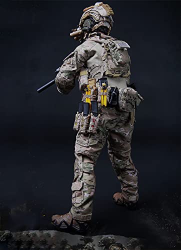 ZHWH Figuras de acción Militar a Escala 1/6 Army Seal Team Six Modelo de Soldado de 12 Pulgadas para colección, Arte y fotografía,A