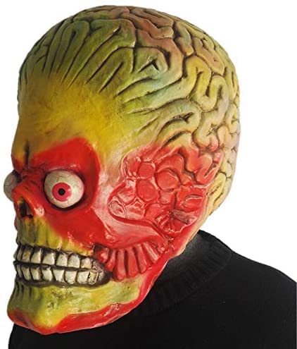 ZLCOS Marte ataques soldado marciano máscara cosplay disfraz látex accesorios Halloween accesorios