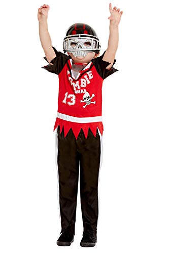 Zombie Football Player Costume, Red (M)