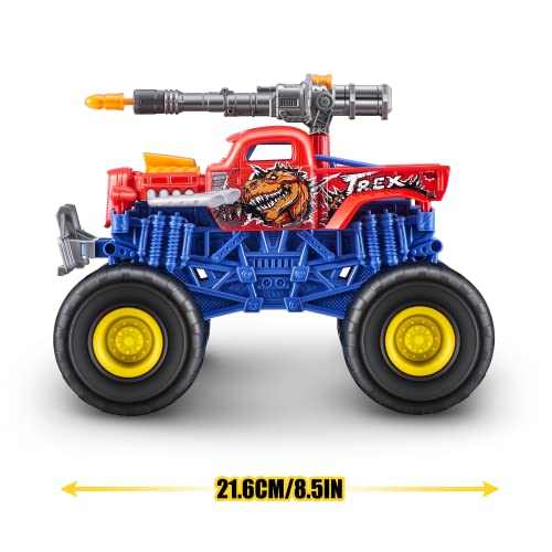 Zuru Metal Machines- Monster Wheels Wars Metal Machines ZURU (T-Rex) Vehicle Vehículo Truck, Color (6792D)