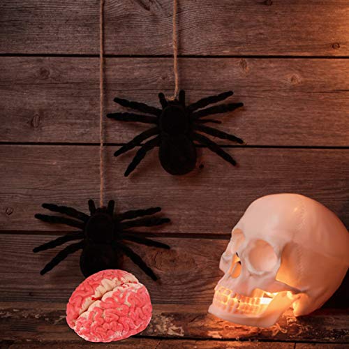 1 Pc Cerebro De Simulación De Halloween Cerebro Sangriento De Terror Accesorios De Halloween De Miedo Decoración Sangrienta De Halloween Obsesionado Oído Falso Tocón Vinilo