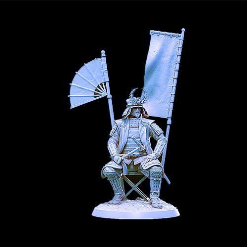 1/18 Kit de modelismo en Miniatura de Resina Antiguos Samurais japoneses Piezas de Resina sin Montar ni Pintar (Gx4E-6)