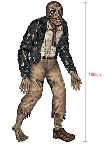360 DEGREES Zombie articulado Halloween 1.80 m