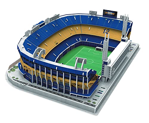 3D puzzle stadium- Puzzle 3D Estadio La Bombonera (Boca Juniors), Color Azul Oscuro, Grande (Eleven Force 15716)