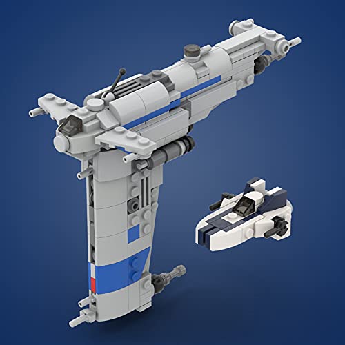 AKAYI Space Battleship - Kit de construcción de naves espaciales de bombardero de resistencia, 260 piezas, MOC, kit de construcción de buques de guerra, compatible con LegoStar Wars