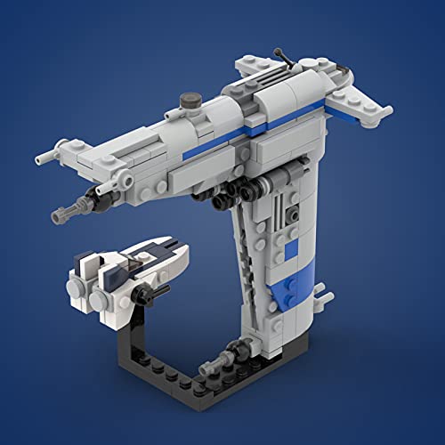 AKAYI Space Battleship - Kit de construcción de naves espaciales de bombardero de resistencia, 260 piezas, MOC, kit de construcción de buques de guerra, compatible con LegoStar Wars