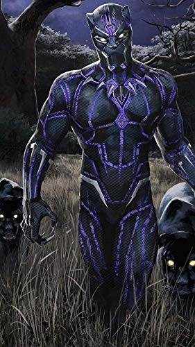 ALKOY 1000 Rompecabezas para Adultos Black Panther Movie Poster Series - 38 * 26Cm, Posters Incluidos-Rompecabezas Imposible-Marvel-Color-Juguetes Educativos