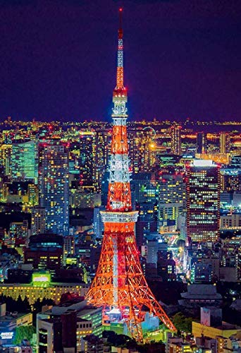 ALKOY Puzzle de 1000 Piezas Saw Tokyo Tower, 75X50Cm, para Amigos