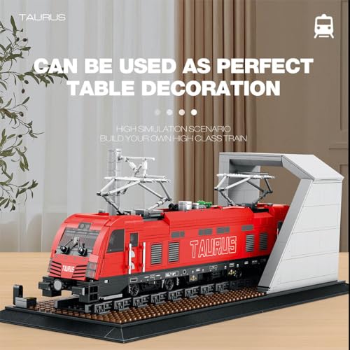 Amecon Tecnología tren bloque de construcción Europa modelo de tren de pasajeros, 1939 piezas, bloques de sujeción, locomotora de vapor, tren de mercancías 2023, juguetes navideños compatibles con