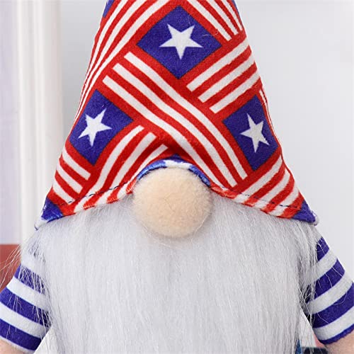 American Independence Day Muñecas de peluche sin rostro para decoración de escritorio de festivales (B, talla única)
