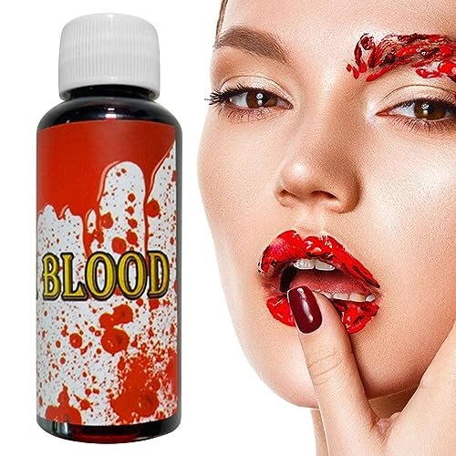 Amesor Sangre artificial para Halloween | Sangre artificial para película cosplay, representación películas para casas embrujadas, disfraces rol