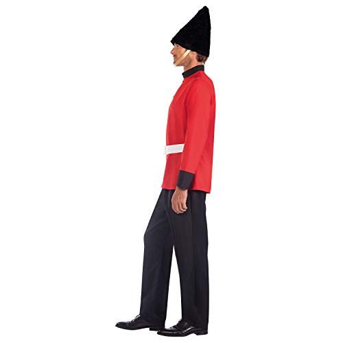 amscan 9908741 - Disfraz de guardia real para hombre, talla grande, multicolor