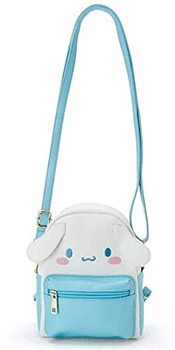 Anime lindo bolso de dibujos animados Cosplay bolso de hombro mochila PU Schoolbags para niños niñas fans, Azul / Patchwork,