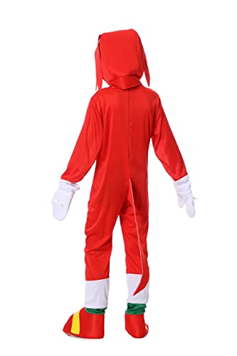 Antbutler Disfraz de erizo para niños, disfraz de erizo, mono de dibujos animados, para Halloween, Navidad, carnaval, (rojo, S)
