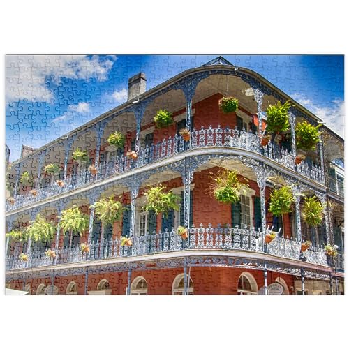 Antiguo Edificio En El Barrio Francés, Nueva Orleans - Premium 500 Piezas Puzzles - Colección Especial MyPuzzle de Puzzle Galaxy