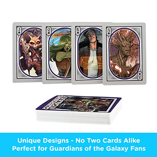AQUARIUS Guardianes de la Galaxia Nouveau - Baraja de cartas con temática de cómic Guardianes para tus juegos de cartas favoritos - Producto oficial de Guardianes de la Galaxia y coleccionables