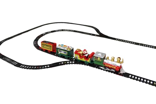 ARBUTUS Mini Tren de Navidad Tren Juguete para Niños, Tren Eléctrico de Navidad, Juguetes de Tren Pila no Incluido.