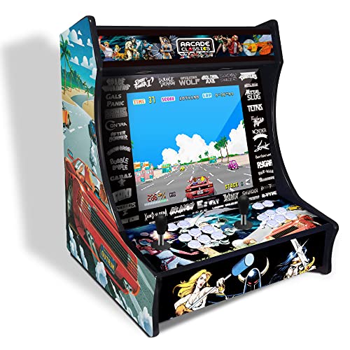 Arcade recreativa, Incluye 9.800 Juegos, Joysticks Arcade de Tipo Americano con 6 Botones de Juego, Incluye Placa Pandora DX 2 Plus, Posibilidad de Jugar hasta 4 Jugadores, Modelo out