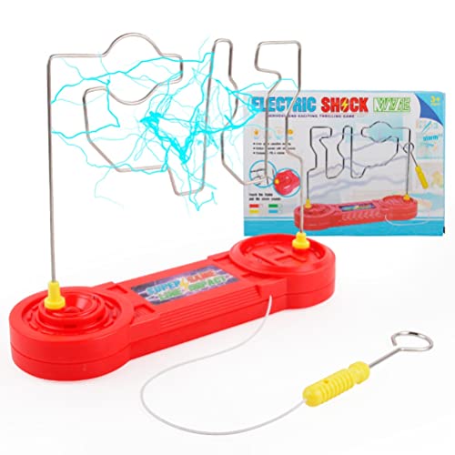 ARTOCT Descarga eléctrica Touch Maze Collision Juego de Descarga eléctrica Juguete Alambre Habilidad Laberinto Ciencia Experimento Juguetes para niños Adultos
