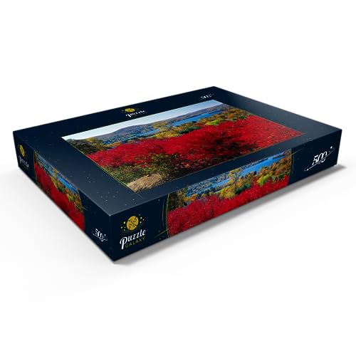Atmósfera Otoñal En El Lago Waramaug, Indian Summer, Connecticut, EE.UU. - Premium 500 Piezas Puzzles - Colección Especial MyPuzzle de Puzzle Galaxy