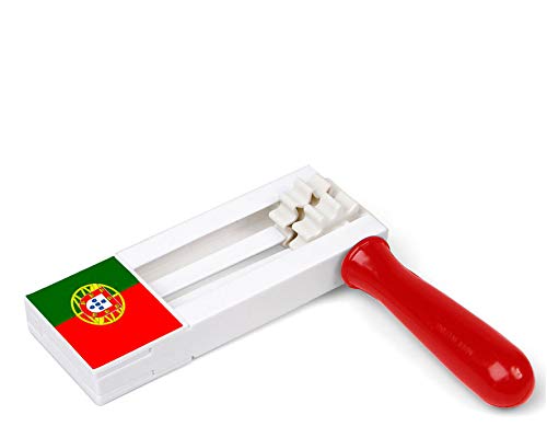 Atosa-24476 Atosa-24476-Carraca Matraca Portugal 15X17X2 cm-Mundial De Fútbol Y Deportes, Color Verde y Rojo, Talla única (24476)