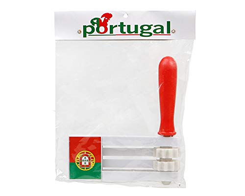 Atosa-24476 Atosa-24476-Carraca Matraca Portugal 15X17X2 cm-Mundial De Fútbol Y Deportes, Color Verde y Rojo, Talla única (24476)