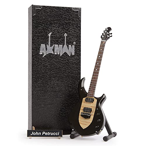 Axman John Petrucci (Dream Theater): Majesty Music Man - Réplica de guitarra en miniatura - Regalos musicales - Escala ornamental hecha a mano 1/4