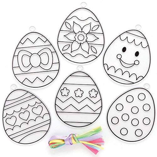 Baker Ross Atrapador de Sol de Huevos de Pascua - Paquete de 10, Manualidades para Niños (AX753)