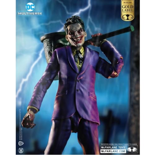 Bandai - McFarlane - Figura de Acción DC Multiverse DC vs. Vampiros, The Joker (Gold Label) Multicolor TM17018