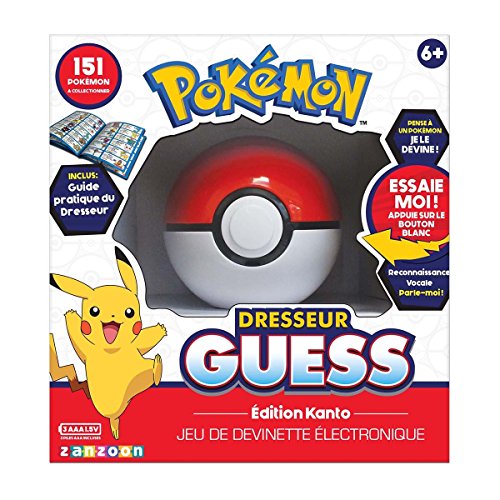 Bandai - Pokémon - Guess Kanto Trainer - Poké Ball - Juego electrónico - Habla francés - 80598