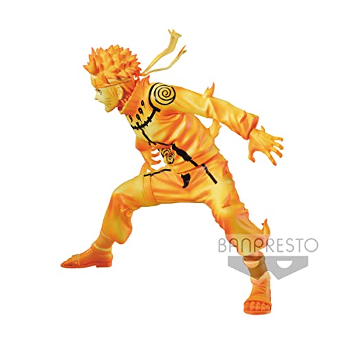 Banpresto Figura de Acción Naruto Uzumaki Ⅲ Naruto Shippuden – Vibration Stars 15cm BP18597 Multicolor