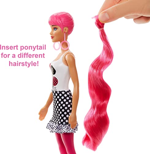 Barbie Color Reveal, muñeca sorpresa color monocromático con accesorios de moda sorpresa (Mattel GTR94)