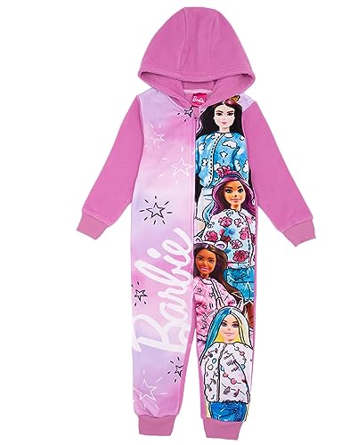 Barbie Girls' Pink Dreamland Onesie | Sumérgete en el Mundo Colorida Ropa de Dormir días juguetones y Noches soñadoras | Diseñada para ofrecer la máxima Comodidad