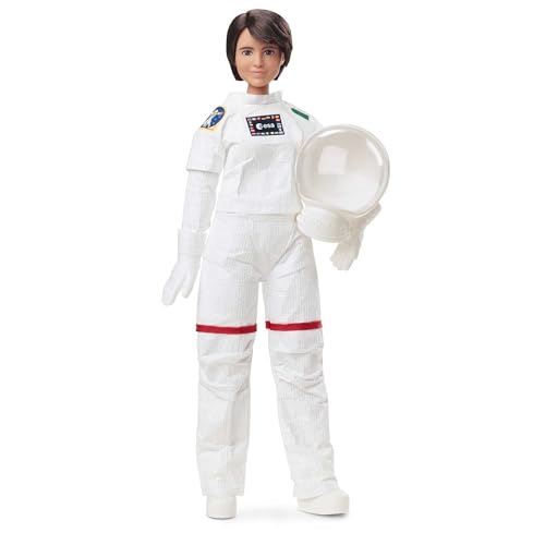 Barbie Signature Samantha Cristoforetti, muñeca astronauta de colección de juguete (Mattel GTJ81)