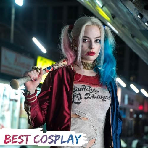 Bate de Béisbol Harley Quinn Cosplay | Ultra Realista | 80cm | DC Suicide Squad & Birds of Prey | Película | Arma | Accesorio | Disfraz | Halloween | OriginalCup®