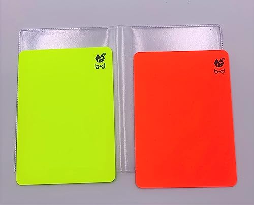 B+D Tarjetas amarillas y rojas - Juego de tarjetas disciplinarias FIFA medida
