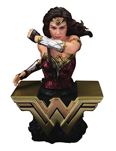 BEAST KINGDOM Busto DC Comics Liga de la Justicia Mujer Maravilla, Figura Liga de la Justicia, colección DC Comics