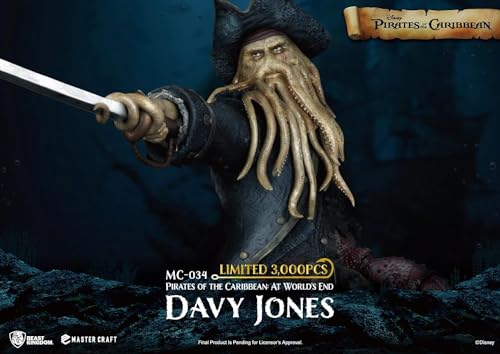 Beast Kingdom- Piratas del Caribe: At World'S End Master Craft Davy Jones, Multicolor (MC-034)