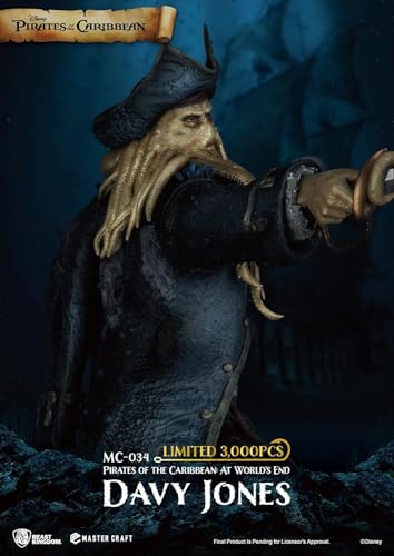Beast Kingdom- Piratas del Caribe: At World'S End Master Craft Davy Jones, Multicolor (MC-034)