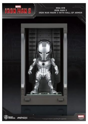 Beast Kingdom Toys Iron Man 3 Mini Egg Attack Action Figure Hall of Armor Iron Man Mark II 8 cm (MEA-015B)