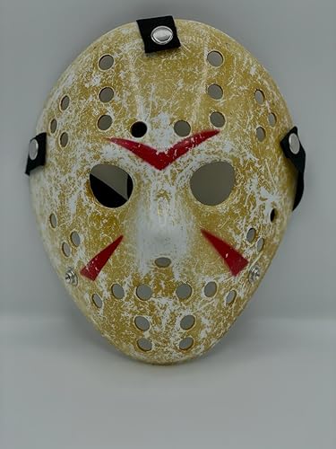 Bella Dox Disfraz de máscara de Jason, Viernes 13, Jason Voorhees, máscaras de hockey para adultos y niños, Halloween, cosplay, fiesta de máscaras, disfraz