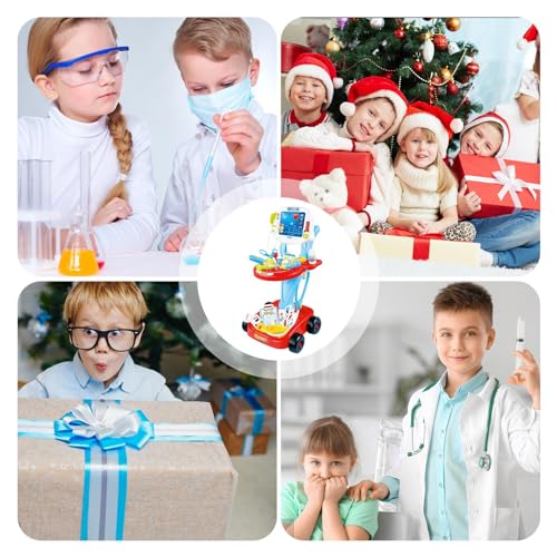 bellv Kit médico de Juguete,Juego Interactivo de Roles de médico para niños pequeños | Los niños fingen Jugar para niños y niñas, Regalo para niños pequeños para el día del niño, cumpleaños, Navidad