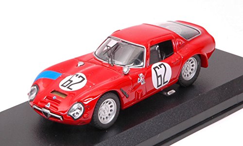 Best Model Modelo A Escala Compatible con Alfa Romeo TZ2 N.62 Retired 12 H Sebring 1966 Bianchi-CONSTEN 1:43 BT9451