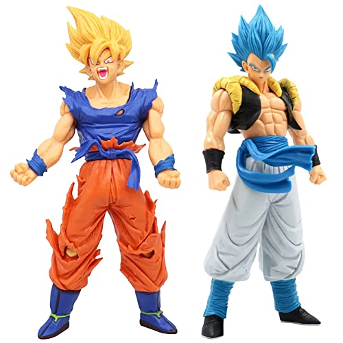 BESTZY Goku Anime Figuras, 2PCS Goku Juguete Estatua Figura de Acción Estatua Anime Personaje Modelo Action Model Figure para Niños Cumpleaños Navidad Fiesta Regalo