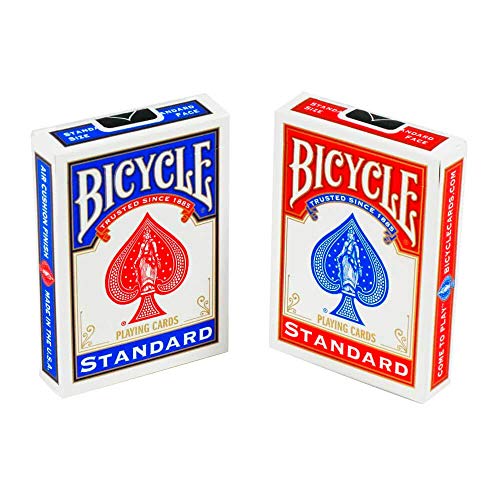 Bicycle Cards: Bicycle Poker Size Jumbo Index Playing Cards (1 Dozen Decks, 6 Red and 6 Blue) by Bicycle