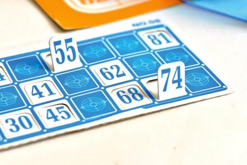 Bingo Juegos De Mesa. Bingo Manual También Sierve como Bingo Infantil. Viene con Cartones Y Fichas De Bingo. Juego Bingo Familiar Manual para Hacer Juegos de Mesa Tradicional.