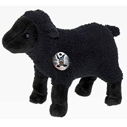 Biz - Peluche de oveja de cordero, color negro