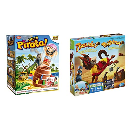 Bizak Juego Tricky Salta Pirata (30697028) & Hasbro Gaming Tozudo - Juego de Mesa para niños de 4 años y más