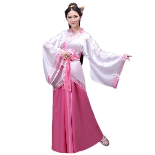 Black Sugar Chic Kimono – R Exclusivité Amazon – Disfraz completo Kimono talla única FR36 a FR46 – Kimono + falda + accesorios para el cabello de regalo – Se envía de París – Envío 24 horas (rosa)